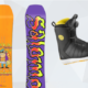 Salomon Snowboard, Vorder- und Rückseite, Snowboardschuhe, MOGASI