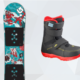 Burton Snowboard für Kinder, Salomon Snowboardschuhe für Kinder, Mogasi